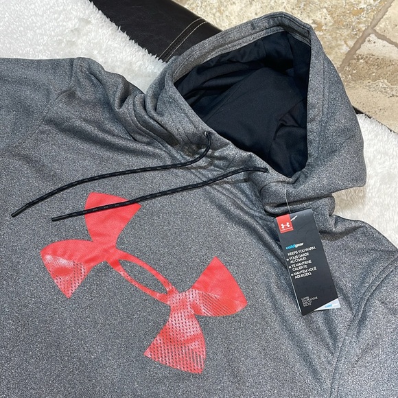 Under Armour Men's Armour Fleece Big-Logo Hoodie - Picture 4 of 7